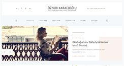 Desktop Screenshot of oznurkaraeloglu.com